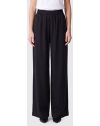 Fabiana Filippi - Wool Blend Palazzo Pants With Elastic Waist And Jewel Detail - Lyst