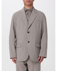 Emporio Armani - Single-Breasted Polyester Blazer - Lyst