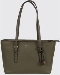 Michael Kors - Quinn Grained Cowhide Leather Shoulder Bag With Double Handle - Lyst