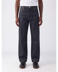 A.P.C. - Aaron Mid-Rise Wide-Leg Cotton Denim Jeans With Five Pockets - Lyst