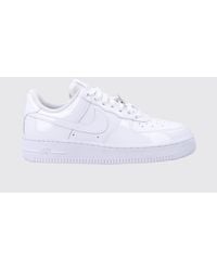 Nike - Air Force 1 '07 Patent Leather Sneakers With Swoosh Logo - Lyst
