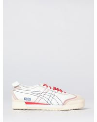 Gcds - Leather Sneakers With Contrast Stitching - Lyst