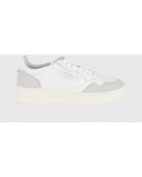 Autry - Medalist Low Leather And Glitter Sneakers - Lyst