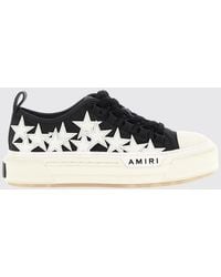 Amiri - Stars Court Low Leather And Glitter Sneakers - Lyst