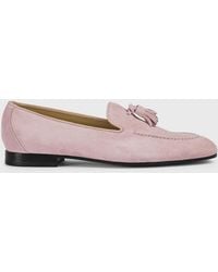 Doucal's - Suede Loafers With Tassels - Lyst