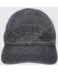 Golden Goose - Cotton Denim Baseball Cap With Tone-On-Tone Embroidered Logo - Lyst