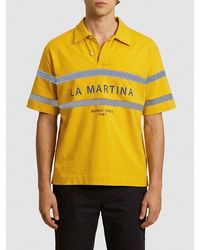 La Martina - Cotton Polo With Logo - Lyst