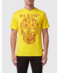 Philipp Plein - Crew-Neck Cotton T-Shirt With Skull And Logo Print - Lyst