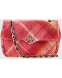 Vivienne Westwood - Anita Check Wool And Mohair Crossbody Bag - Lyst