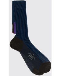 Gallo - Ribbed Lisle Cotton Socks - Lyst