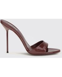 Paris Texas - Lidia Patent Leather Mules With High Stiletto Heel - Lyst