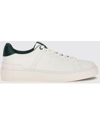 Balmain - B-Court Bicolour Smooth Calf Leather Trainers - Lyst