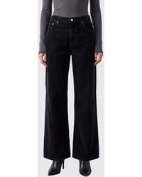 Haikure - Korea High-Waisted Straight Corduroy Trousers - Lyst