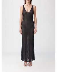 VENUJA - Long Off-The-Shoulder Evening Gown With Rhinestone Embroidery - Lyst
