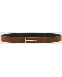 Tom Ford - Suede Calf Leather Belt - Lyst