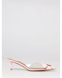 Alaïa - AlaiA Bloom Floral Print Pvc And Leather Mules With Medium Heel - Lyst