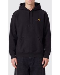 Carhartt - American Script Hooded Cotton Sweatshirt With Embroidered Logo - Lyst