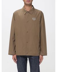 A.P.C. - Sobrecamisa De Mezcla De Algodón - Lyst