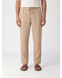 Polo Ralph Lauren - Slim Fit Linen Trousers With Drawstring Waist - Lyst