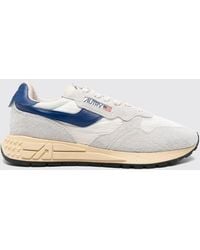 Autry - Reelwind Nylon And Suede Bovine Leather Sneakers With Jagged Sole - Lyst