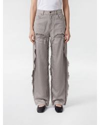 Haikure - Jeans Palazzo De Denim Desgastado - Lyst