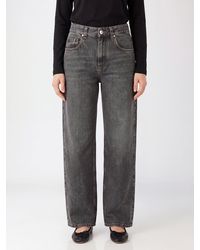 Brunello Cucinelli - Mid-Rise Wide-Leg Cotton Denim Jeans With Monili Detail - Lyst