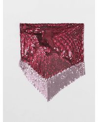 Rabanne - Sciarpa Pixel in maglia metallica con frange - Lyst