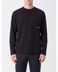 Jil Sander - Long-Sleeved Cotton T-Shirt With Patch Pocket - Lyst