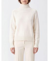 Michael Kors - Jersey De Cuello Alto De Pura Lana Merina Con Hombros Caídos - Lyst