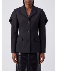 Loewe - Single-Breasted Slim Fit Wool Blazer With Lapel Collar - Lyst