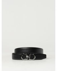 Ferragamo - Cinturón Reversible Gancini De Piel Granulada - Lyst