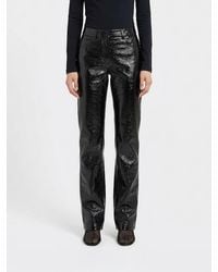 Courreges - Courr&Egrave	Ges High-Waisted Slim Fit Straight-Leg Trousers - Lyst