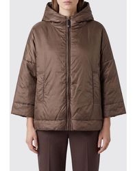 Max Mara - Hooded Short Down Jacket - Lyst