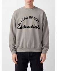 Fear Of God - Crewneck Cotton Jumper With Contrast Logo - Lyst