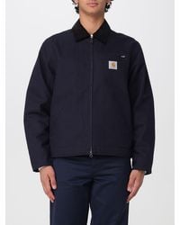 Carhartt - Detroit Organic Cotton Shirt Jacket With Velvet Collar - Lyst