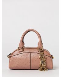 Chloé - Chlo&Eacute Bowling Ledertasche Mit Tupfenprägung - Lyst