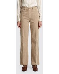 7 For All Mankind - Lotta High-Waisted Straight Leg Corduroy Jeans - Lyst