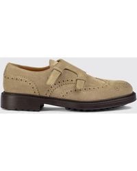 Doucal's - Suede Double Monk Strap Shoes With Round Toe - Lyst