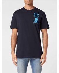 Philipp Plein - Cotton T-Shirt With Skull And Logo Print - Lyst