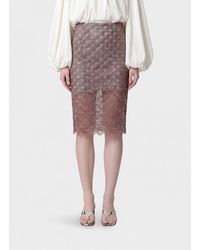 ROTATE BIRGER CHRISTENSEN - Sequin-Embroidered Sheer Pencil Midi Skirt - Lyst