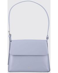 A.P.C. - Virginie Smooth Leather Shoulder Bag With Flap Closure - Lyst