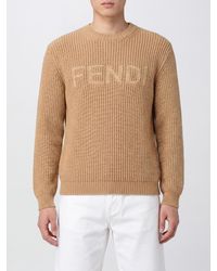 Fendi - Wool Crew Neck Pullover - Lyst