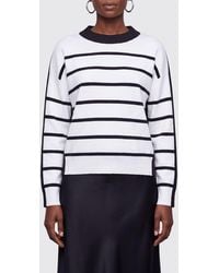 Mrz - Jersey De Cuello Redondo A Rayas De Lana Virgen Y Cachemira - Lyst