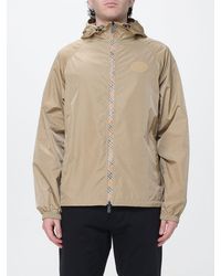 Burberry - Relaxed Fit Hooded Nylon Windbreaker With Ekd Logo - Lyst