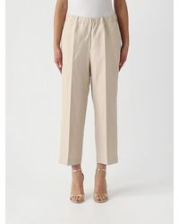 Liviana Conti - Linen Blend Cropped Trousers - Lyst