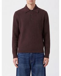 Amiri - Long-Sleeved Wool And Cashmere Knit Polo Shirt - Lyst