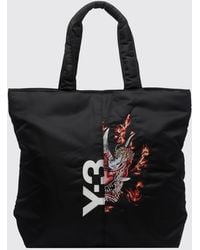Y-3 - Logo Print Recycled Nylon Tote Bag With Double Handle - Lyst