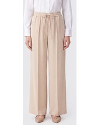 Valentino Garavani - Wide-Leg Silk Palazzo Trousers With High Elasticated Waist - Lyst