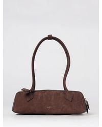 Alaïa - Medium Le Teckel Calfskin Leather And Nubuck Shoulder Bag - Lyst