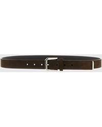 Brunello Cucinelli - Suede Leather Belt - Lyst